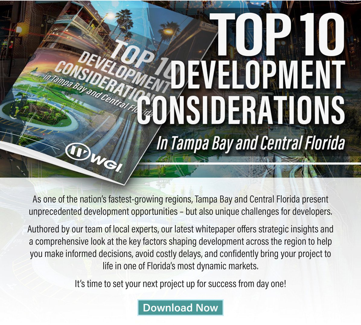 Whitepaper Release - Top 10 Development Considerations in Tampa Bay & Central Florida